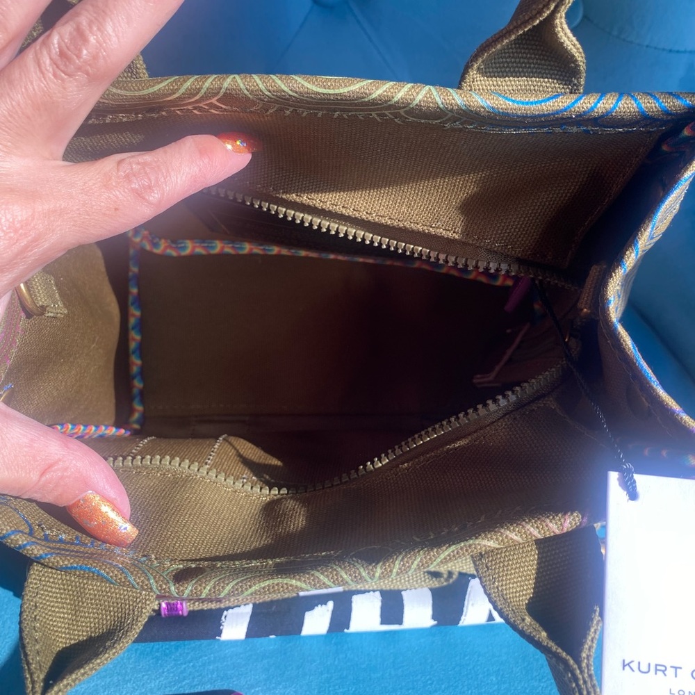 Kurt Geiger Colorful Wave Pattern Crossbody Bag NWT - Picture 9 of 10